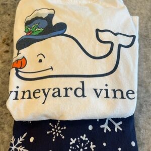 Vineyard Vines Lot/Bundle of 2 Winter Themed Long Sleeved Shirts - Size 7